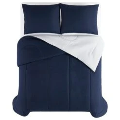 Pem America 2-Piece Twin Comforter Set In Grey And Navy -Home Decoration Series 63866750 3
