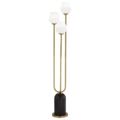 Pacific Coast Lighting Grayson Floor Lamp In Matte Black And Gold -Home Decoration Series 63921969 6