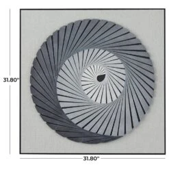 Maple And Jade 3D Spiral Shadowbox In Gray -Home Decoration Series 64001118 7