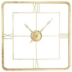 Maple And Jade 36" Abstract Wall Clock In Gold -Home Decoration Series 64001209 3