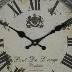 Maple And Jade 14" Fluted Frame Wall Clock In Black -Home Decoration Series 64001340 3