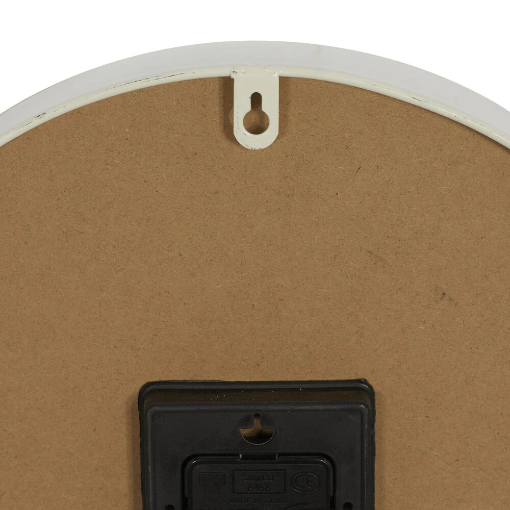 Maple And Jade 14" Fluted Frame Wall Clock In White 6 Maple And Jade 14" Fluted Frame Wall Clock In White - Image 4