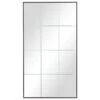 Maple And Jade 40" Rectangular Wall Mirror In Matte Black -Home Decoration Series 64002447 1