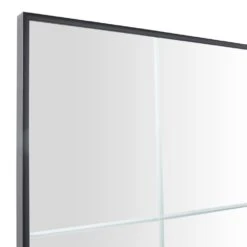 Maple And Jade 40" Rectangular Wall Mirror In Matte Black -Home Decoration Series 64002447 3