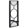 Maple And Jade 18" X 8" Candle Holder Wall Sconce In Black 2 Maple And Jade 18" X 8" Candle Holder Wall Sconce In Black -Home Decoration Series 64003056 1