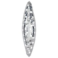 Maple And Jade 20" X 5" Candle Holder Wall Sconce In Silver -Home Decoration Series 64003551 5