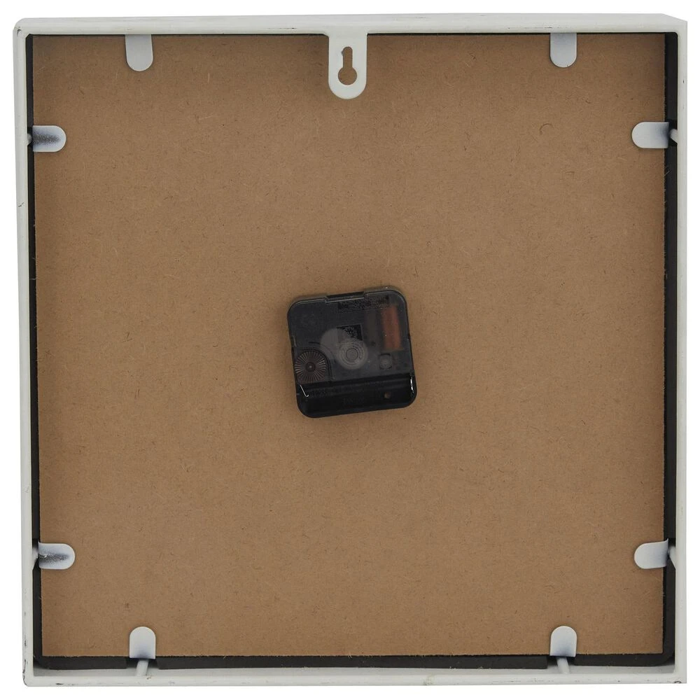 Maple And Jade 12" Embossed Wall Clock In White 6 Maple And Jade 12" Embossed Wall Clock In White - Image 4