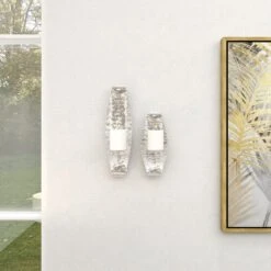 Maple And Jade 19" X 6" Candle Holder Wall Sconce In Silver (Set Of 2) -Home Decoration Series 64004328 10