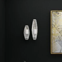 Maple And Jade 19" X 6" Candle Holder Wall Sconce In Silver (Set Of 2) -Home Decoration Series 64004328 12