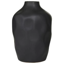 Maple And Jade Ceramic Modern Vase In Black