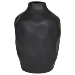Maple And Jade Ceramic Modern Vase In Black -Home Decoration Series 64004336 4