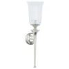Maple And Jade 30" X 8" Candle Holder Wall Sconce In Silver -Home Decoration Series 64004617 1