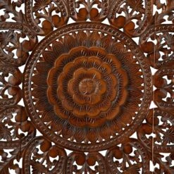 Maple And Jade 48" X 22" Floral Wall Decor In Brown (Set Of 3) -Home Decoration Series 64005135 3