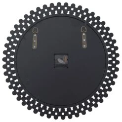 Maple And Jade 20" Abstract Wall Clock In Polished Silver And Black 11 Maple And Jade 20" Abstract Wall Clock In Polished Silver And Black -Home Decoration Series 64005796 4