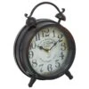 Maple And Jade 6" Analog Clock In Distressed Brown -Home Decoration Series 64006703 1