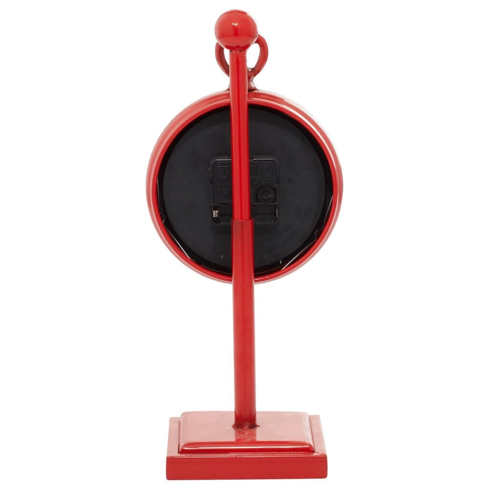 Maple And Jade Pendulum Table Clock In Red 7 Maple And Jade Pendulum Table Clock In Red - Image 5