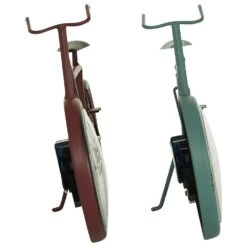 Maple And Jade Clock In Black, Red And Teal (Set Of 2) -Home Decoration Series 64010499 6