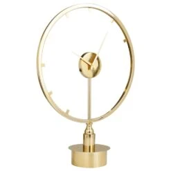 Maple And Jade 25" Abstract Clock In Gold