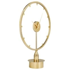 Maple And Jade 25" Abstract Clock In Gold -Home Decoration Series 64014111 4