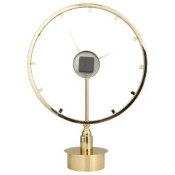 Maple And Jade 25" Abstract Clock In Gold -Home Decoration Series 64014111 5