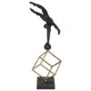 Maple And Jade Gymnast Sculpture In Black And Gold -Home Decoration Series 64016389 1