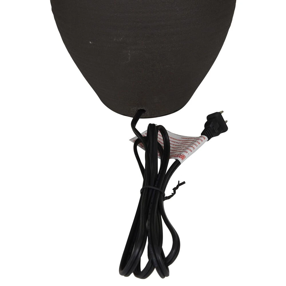 Maple And Jade Ceramic Modern Table Lamp In Matte Black 4 Maple And Jade Ceramic Modern Table Lamp In Matte Black - Image 2