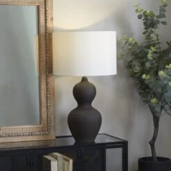 Maple And Jade Ceramic Modern Table Lamp In Matte Black 12 Maple And Jade Ceramic Modern Table Lamp In Matte Black -Home Decoration Series 64018971 5