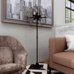 Maple And Jade 55" Floor Lamp In Dark Brown -Home Decoration Series 64019490 12