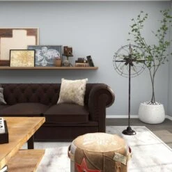 Maple And Jade 55" Floor Lamp In Dark Brown -Home Decoration Series 64019490 14