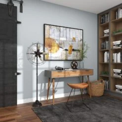 Maple And Jade 55" Floor Lamp In Dark Brown -Home Decoration Series 64019490 15