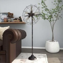 Maple And Jade 55" Floor Lamp In Dark Brown -Home Decoration Series 64019490 9