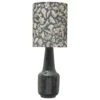 Teak Interiors Collected Notions Stoneware Table Lamp In Forest Green -Home Decoration Series 64076250 1