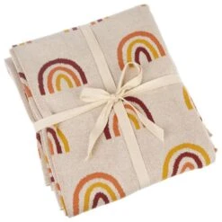 Ganz USA 50" X 60" Rainbow Knit Throw In Multicolor