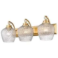 Golden Lighting Adeline 3-Light Vanity Light In Modern Brushed Gold