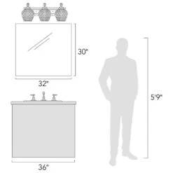 Golden Lighting Adeline 3-Light Vanity Light In Modern Brushed Gold -Home Decoration Series 64154164 5