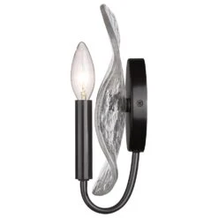 Golden Lighting Samara 1-Light Wall Sconce In Matte Black -Home Decoration Series 64154172 5