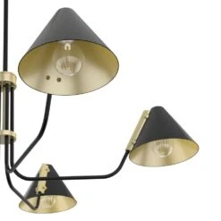Hunter Grove Isle 5-Light Chandelier In Matte Black -Home Decoration Series 64206766 3