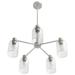Hunter Lochmeade 5-Light Chandelier In Brushed Nickel -Home Decoration Series 64206782 5
