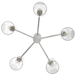 Hunter Lochmeade 5-Light Chandelier In Brushed Nickel -Home Decoration Series 64206782 6