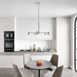 Hunter Lochmeade 5-Light Chandelier In Brushed Nickel -Home Decoration Series 64206782 7