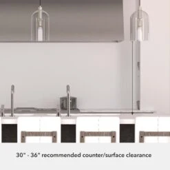 Hunter Lochmeade 1-Light Large Pendant In Brushed Nickel -Home Decoration Series 64206840 6