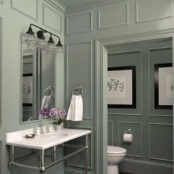 Hunter Cypress Grove 4-Light Vanity In Natural Iron -Home Decoration Series 64207384 6