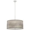 Hunter Solhaven 4-Light Mini Pendant With Light Gray Oak Shade In Brushed Nickel -Home Decoration Series 64208531 1