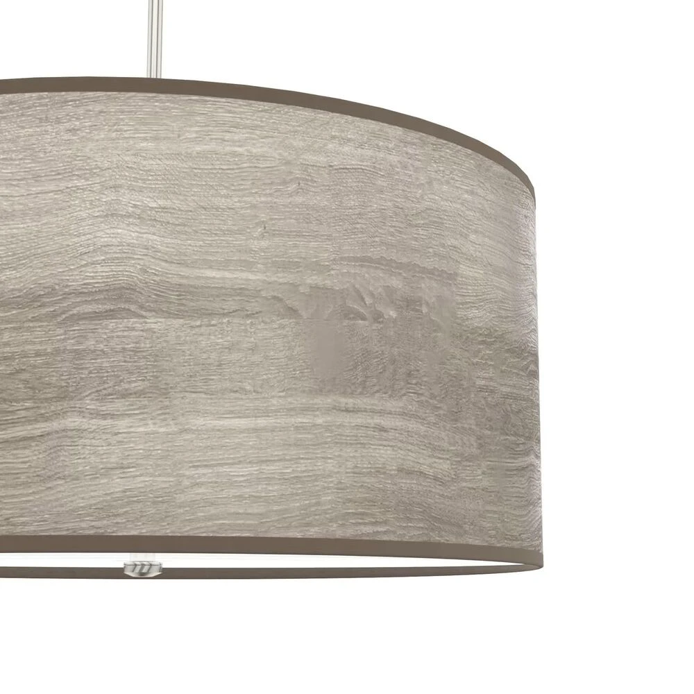 Hunter Solhaven 4-Light Mini Pendant With Light Gray Oak Shade In Brushed Nickel 5 Hunter Solhaven 4-Light Mini Pendant With Light Gray Oak Shade In Brushed Nickel - Image 3