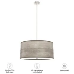 Hunter Solhaven 4-Light Mini Pendant With Light Gray Oak Shade In Brushed Nickel 14 Hunter Solhaven 4-Light Mini Pendant With Light Gray Oak Shade In Brushed Nickel -Home Decoration Series 64208531 6
