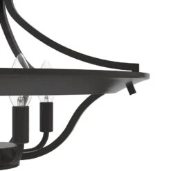 Hunter Perch Point 4-Light Semi-Flush Mount In Noble Bronze -Home Decoration Series 64208911 3