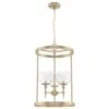 Hunter Xidane 3-Light Foyer Lantern In Alturas Gold -Home Decoration Series 64211774 1