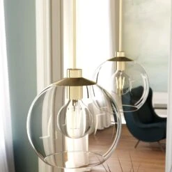 Hunter Xidane 1-Light Medium Pendant In Brushed Nickel -Home Decoration Series 64211840 2