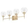 Hunter Xidane 4-Light Vanity In Alturas Gold -Home Decoration Series 64211964 1
