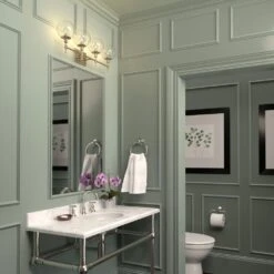 Hunter Xidane 4-Light Vanity In Alturas Gold -Home Decoration Series 64211964 5